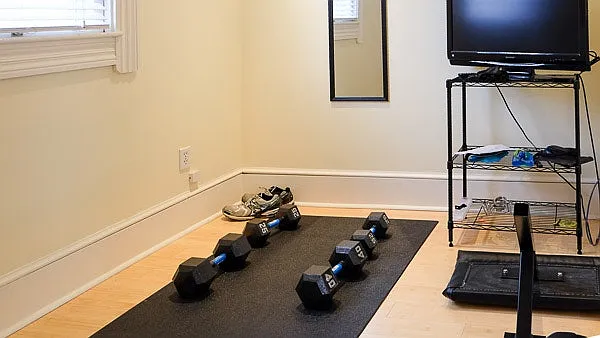 Bedroom 2 used for exercise