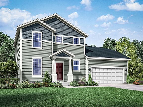 Fordham II Cottage exterior elevation rendering by William Ryan Homes