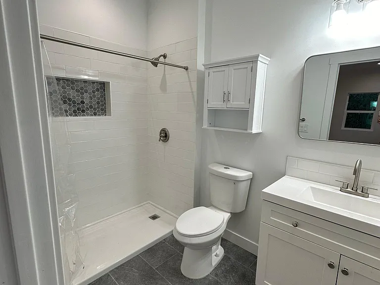 Private master bathroom