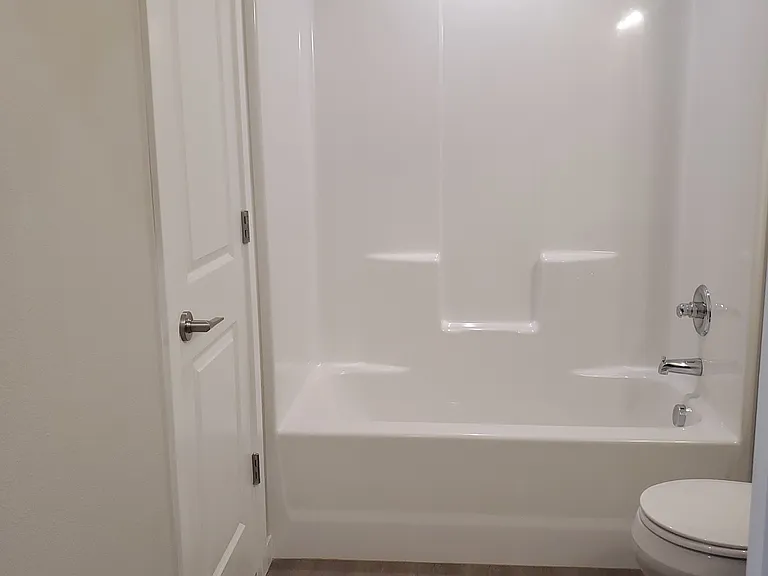 Linen closet in guest bathroom