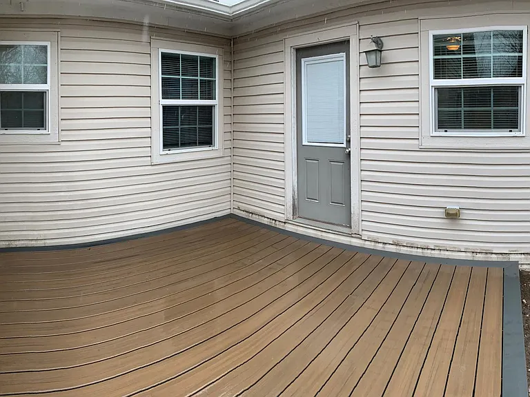 Back yard deck patio