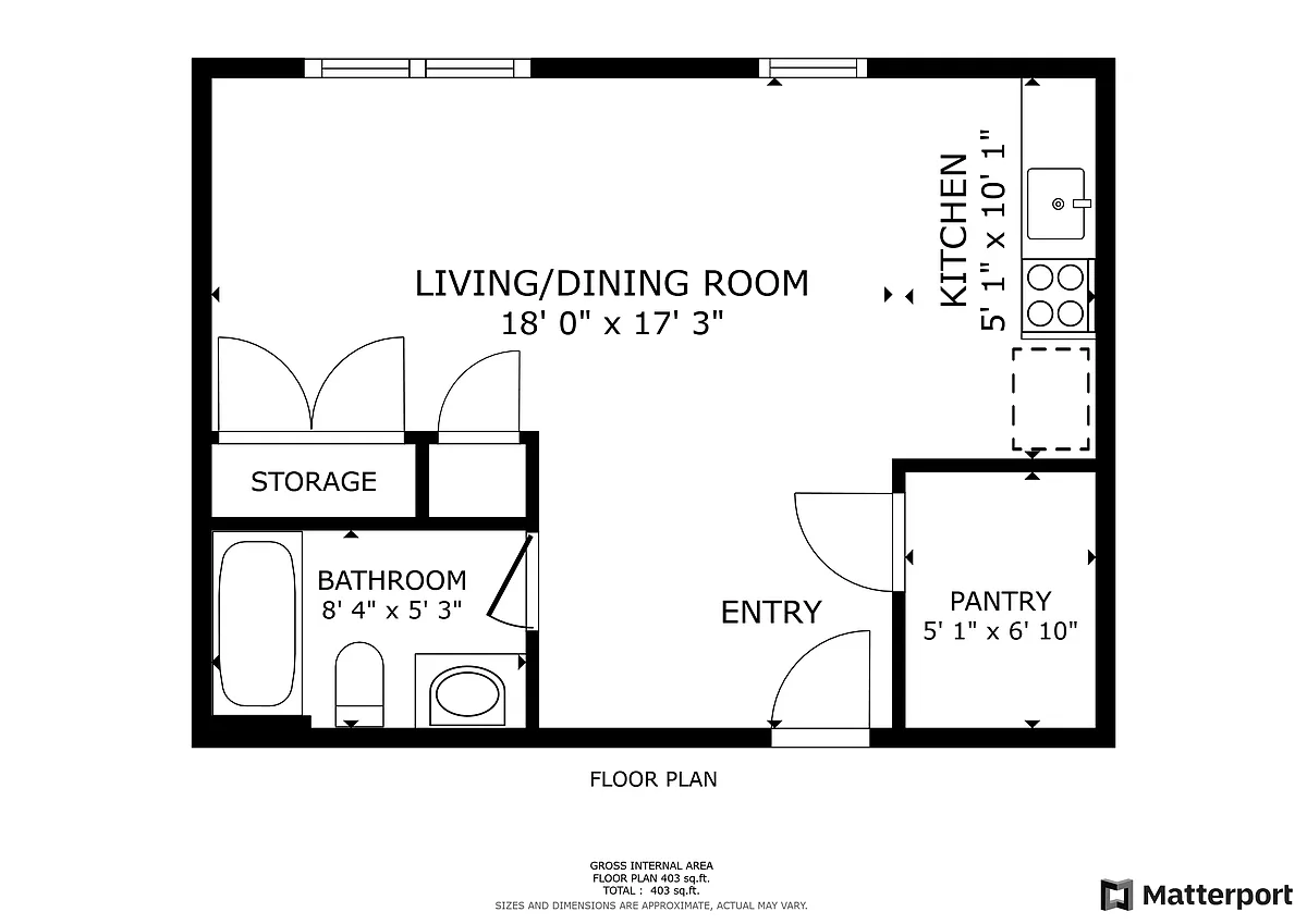 Floor plan Studio