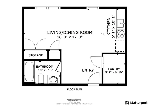 Floor plan Studio