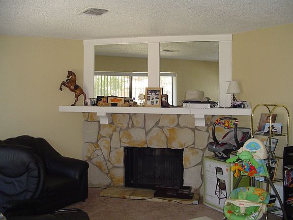 Great and elegant stone fireplace