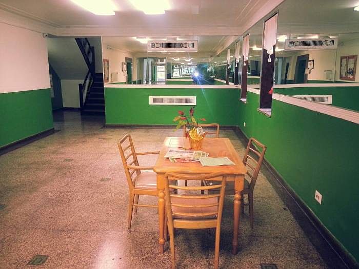 lobby of building
