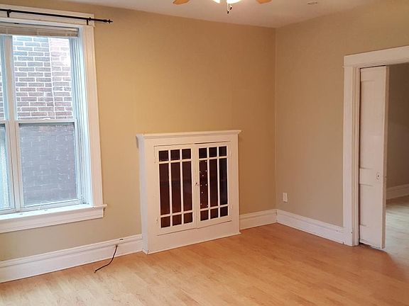 Bedroom looking into living room