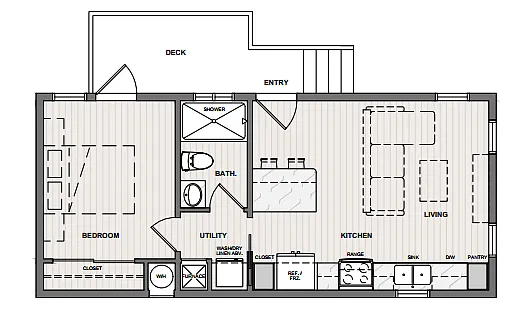 Floor plan 1X1