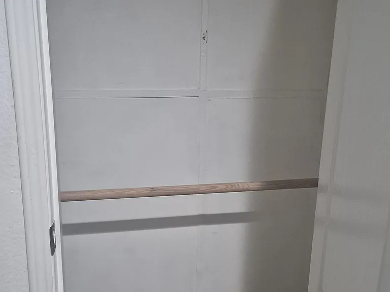 2 tear clothes rod making 8 foot of hanging space