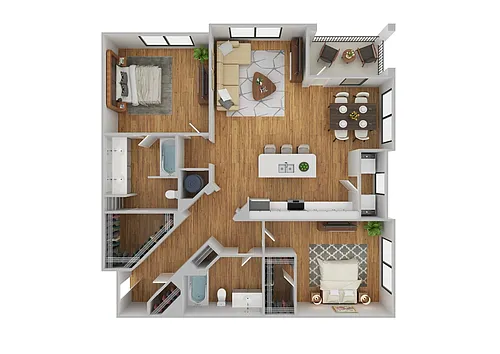 Floor plan B3 | Renovated