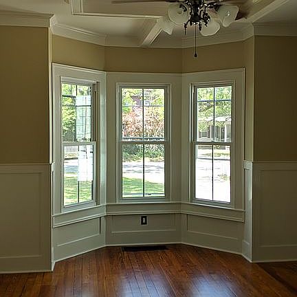 Bay window in parlor