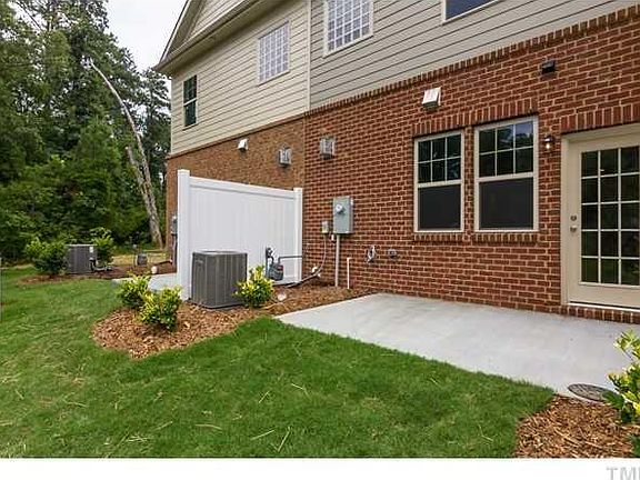 Private, wooded backyard