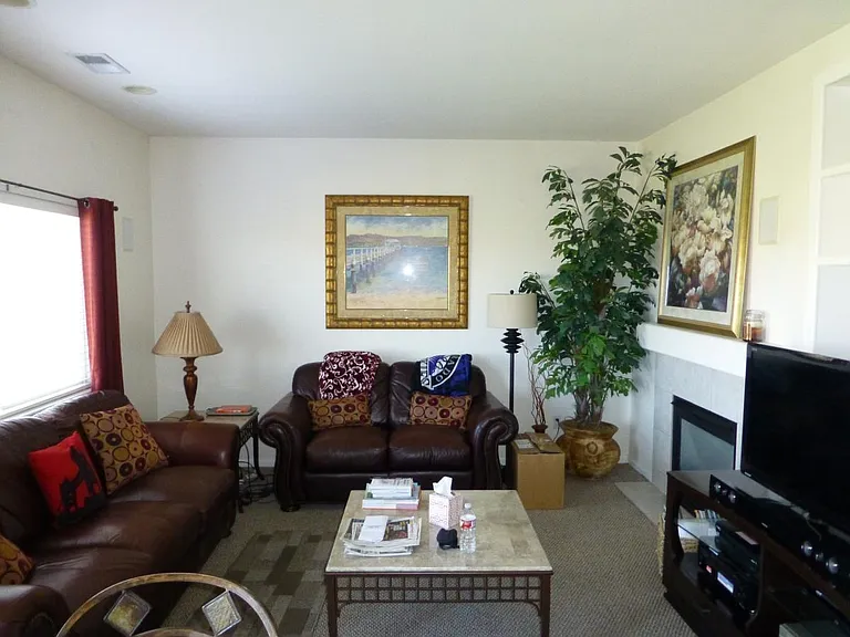 Family room with furniture