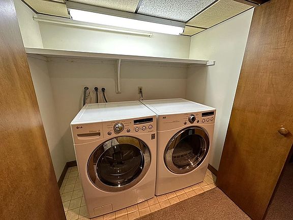 Washer and Dryer in basement