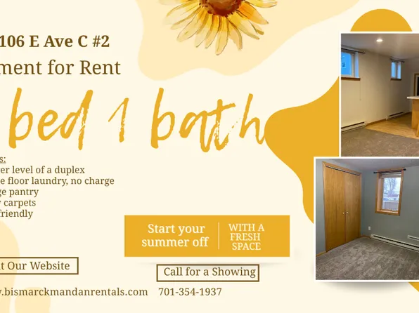 1106 East Avenue C, 1106 E Avenue C #2, Bismarck, ND 58501
