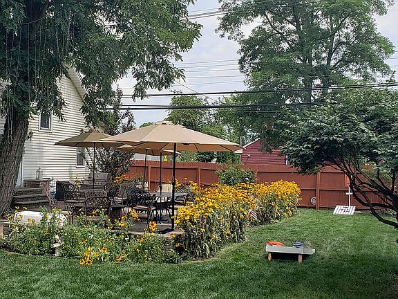 Sprinklers water flowers too