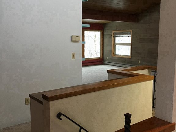Stairway up into apartment
