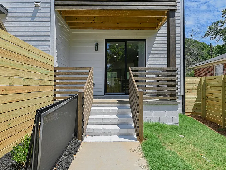 Fenced in back yard