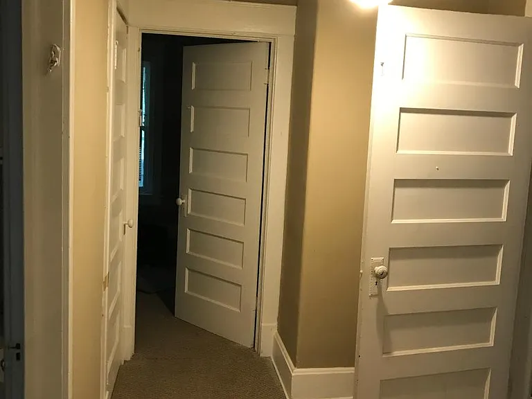 hallway 
carpet has been removed