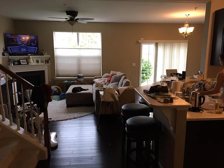 Living room/Dining room...open concept