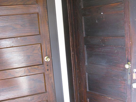 Door on left to upstairs apartment.