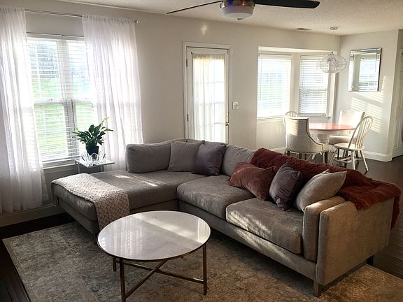 Furnished Living Room & Kitchen Dining Area
