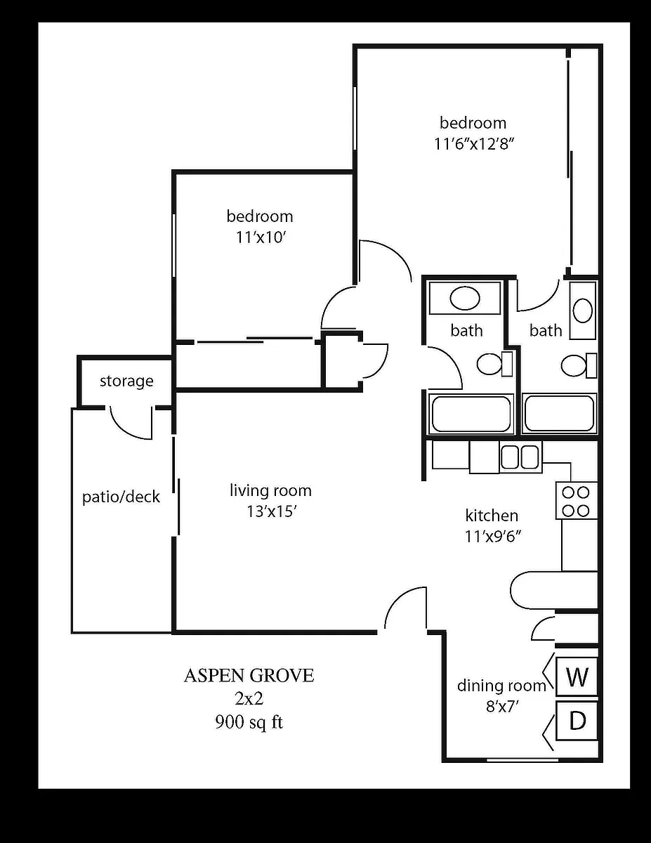 Floor plan 2X2
