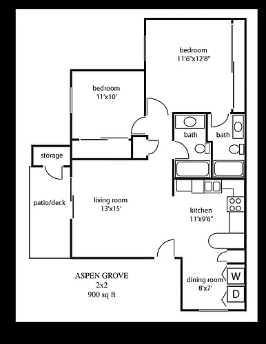 Floor plan 2X2