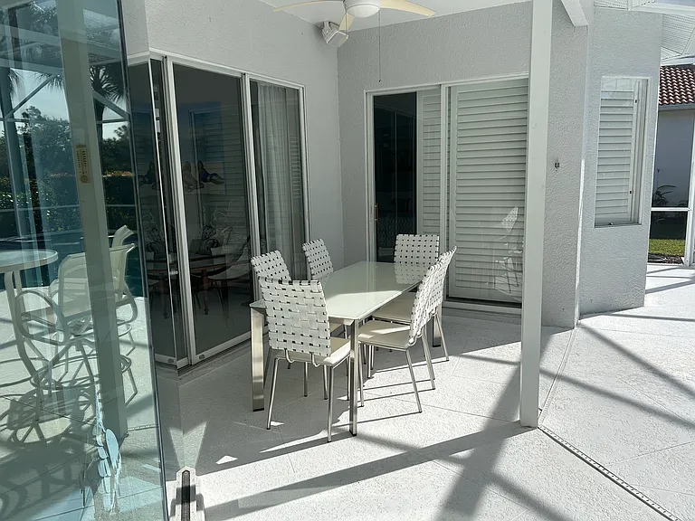 Outdoor dining table