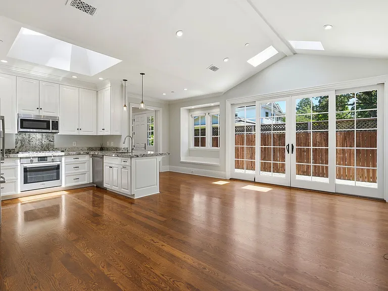 Living room and kitchen