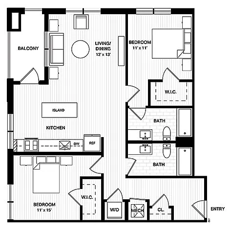 Floor plan B2A