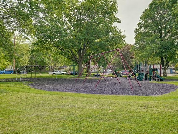 Playground, park, and community garden adjacent to townhome