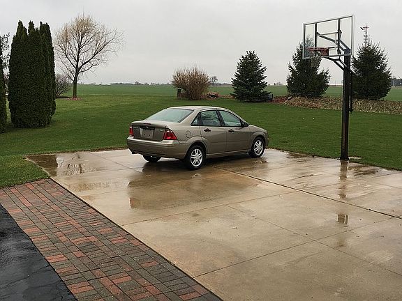 Half-court w/Goalrilla hoop
