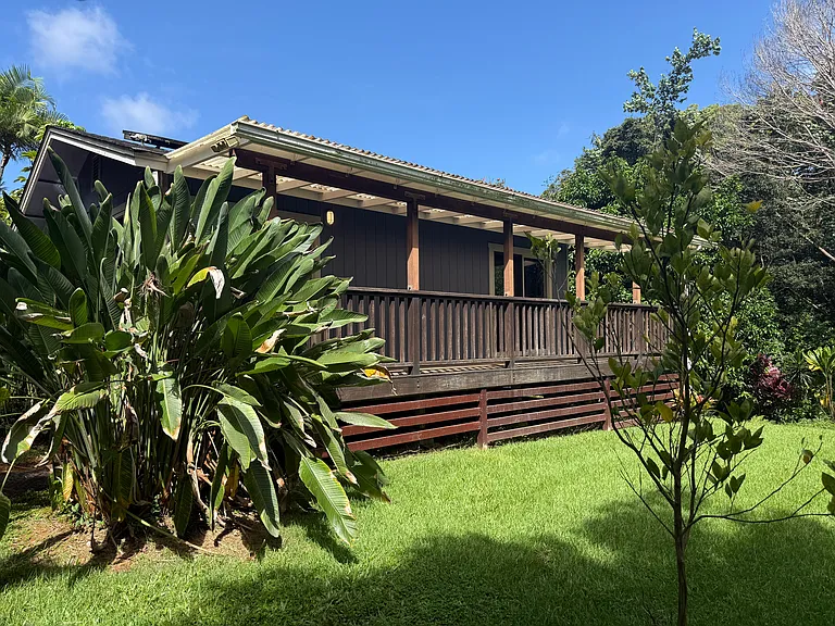 Exterior of the backside of the house