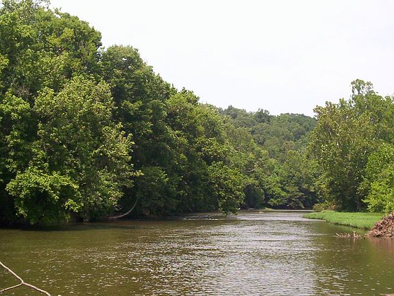 Only a few hundred yards to the river