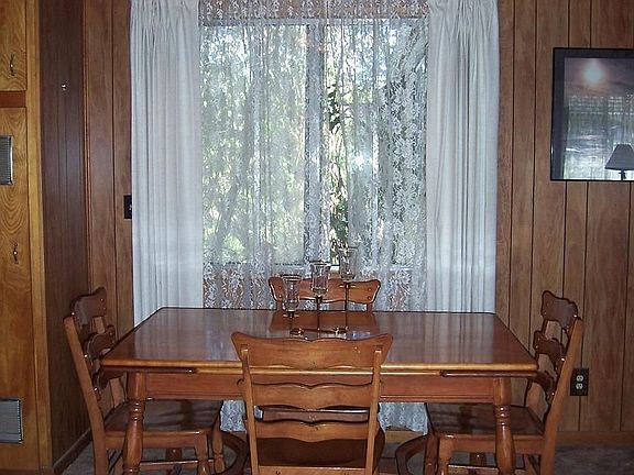 Dining area in living room!