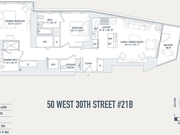 2nd image of 50 W 30th St APT 21B