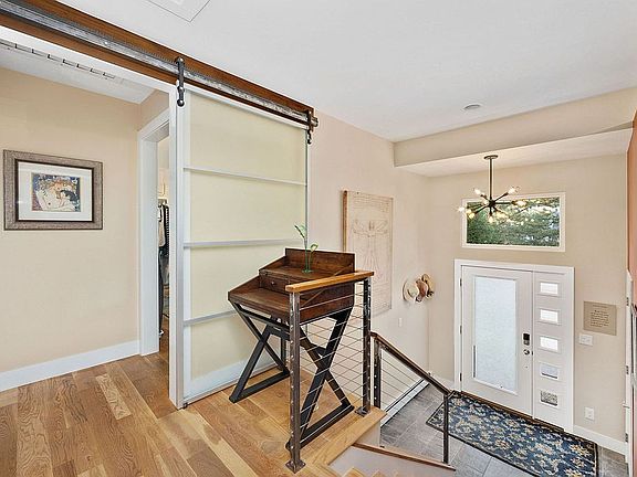 entry, custom barn door 
