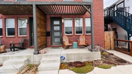 Front Entrance and Succulent Garden (winter months) - 3756 N Gilpin St