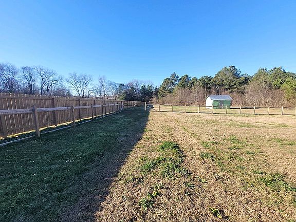 Back yard with workshop