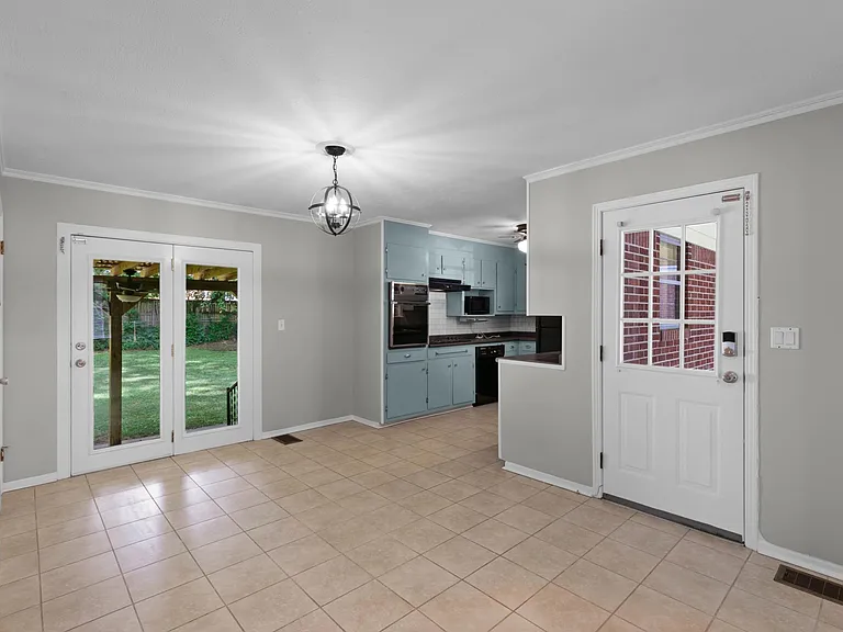 Breakfast dining area