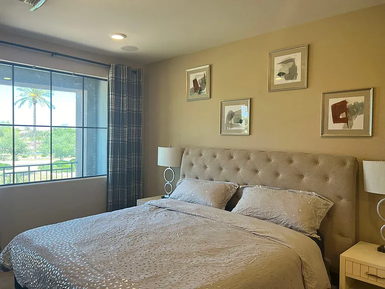 Master Bedroom with Balcony, Waterfront View, AND Park View