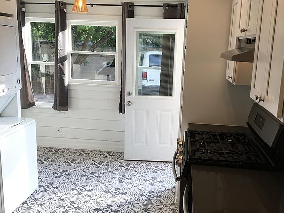 Kitchen looking towards the back door.