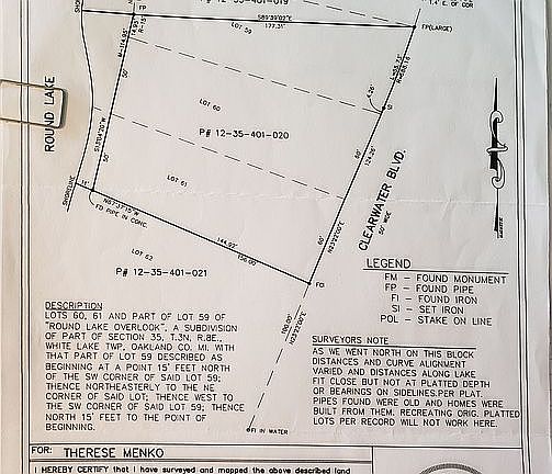 Certificate of Survey