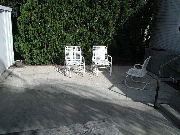 Developed patio with privacy