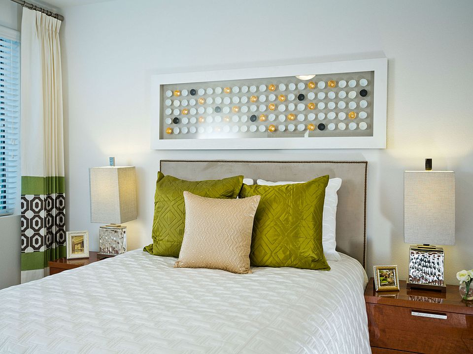 Spacious bedrooms with large windows