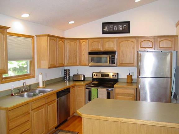 Stainless appliances included.