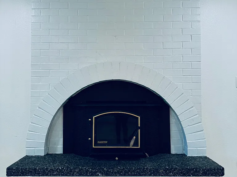 fire place in living room