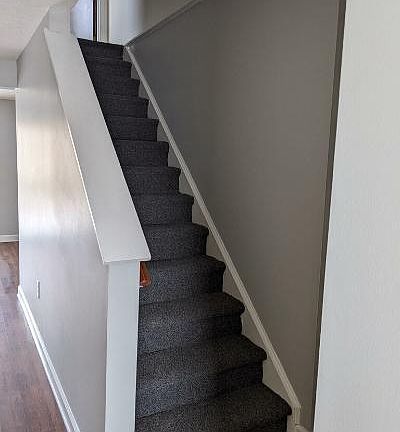 Steps to second floor