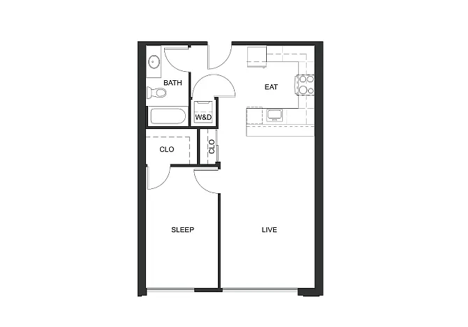 Floor plan 1x1 - A4 - Iron Flats