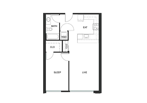 Floor plan 1x1 - A4 - Iron Flats